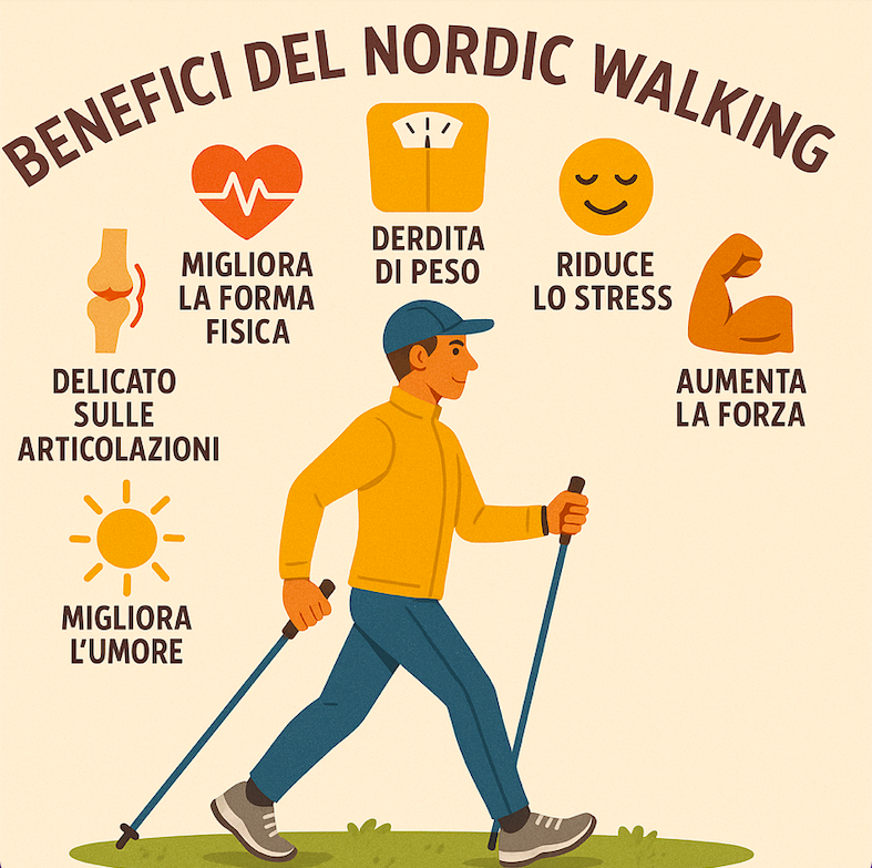 benefici del nordic walking